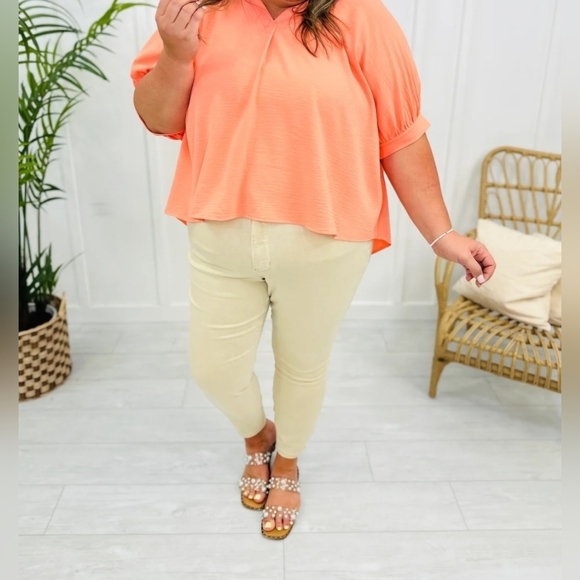 Judy Blue Tummy Control Garment Dyed Skinny Fit Jeans Bone Cream Various Plus - Picture 7 of 11